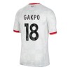 Original Trikotsatz Liverpool Gakpo 18 Ausweichtrikot 2024-25 Für Kinder